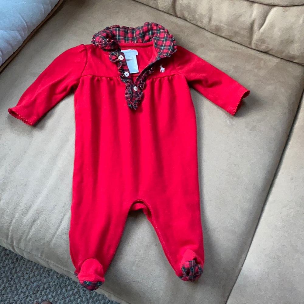 Ralph Lauren 3m red outfit. So cute